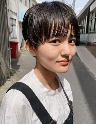 ショート キッズ 神部 あずみのヘアスタイル