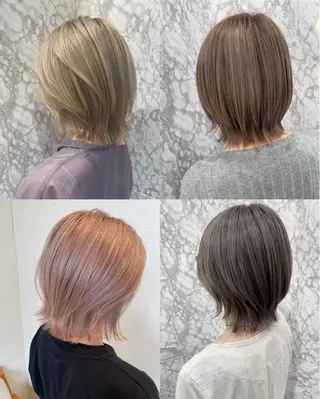 ミディアム 片山千晴✨ツヤ髪カラ ー✨レイヤーカット✨のヘアスタイル