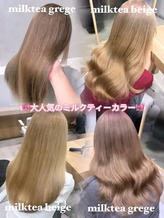 セミロング カラー 韓国ヘア🇰🇷ハ イトーン💎/yuiのヘアスタイル