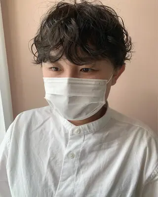 ショート パーマ hubhair レイヤー/透明感のヘアスタイル