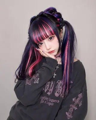 ロング ギャル×エクステ 大阪/梅田のヘアスタイル