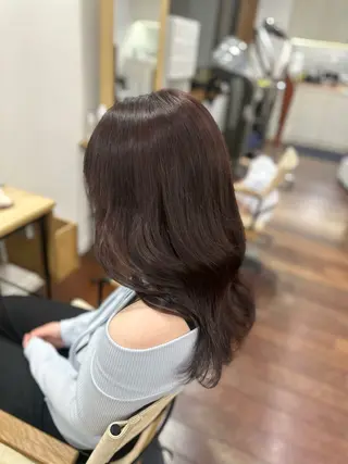 セミロング カラー 🩷仙台/暖色/ 艶カラー/えれな🩷のヘアスタイル
