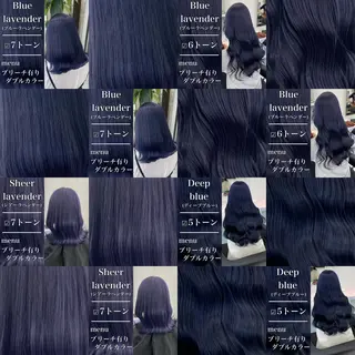 ミディアム カラー ヘアアレンジ レイヤー×透明感カラ ーHAYATOのヘアスタイル