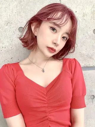 カラー ☘️赤み消し透明感 ヘア☘️DANCEのヘアスタイル
