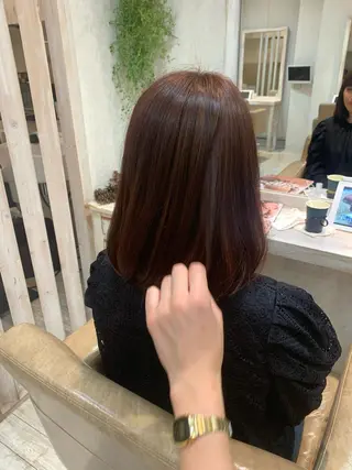 ミディアム カラー period. ほりはるかのヘアスタイル