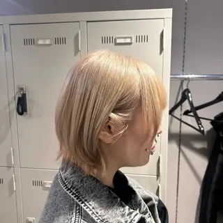 ショート カラー パーマ ヘアアレンジ メンズ キッズ ブリーチなしカラー/ ブラウン/レイヤーのヘアスタイル