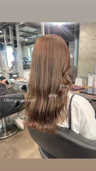 ロング カラー パーマ ヘアアレンジ メンズ キッズ ネイル マツエク・マツパ アイブロウ 透明感カラー・レイヤ ー🎀amika🎀のヘアスタイル