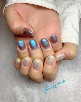 ネイル glassy waveのネイルデザイン
