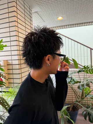 メンズ ハイトーン /スパイキーショートのヘアスタイル