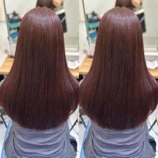 ロング 髪質改善🩵縮毛矯正 代々木/木下のヘアスタイル