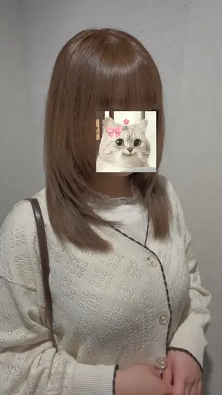 カラー 透明うる艶カラー🫧 ココロのヘアスタイル