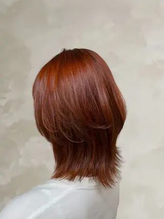 ミディアム カラー 似合わせカットカラー 🌿つじおかるみのヘアスタイル