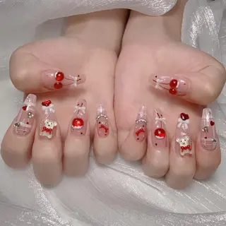 ロング カラー yuna ユナのネイルデザイン