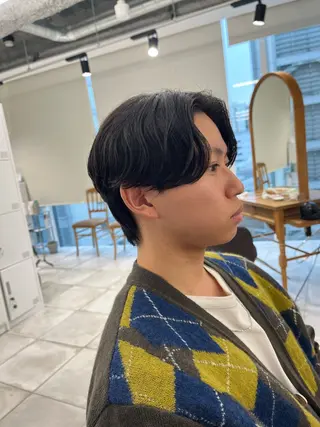 ショート パーマ メンズ 🏆メンズヘア特化 🥇代表りんぺーのヘアスタイル