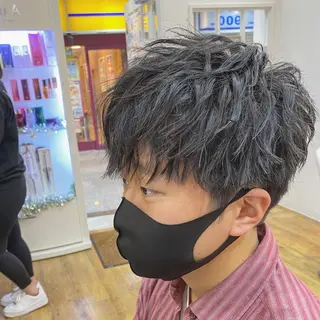 ショート メンズ 原田 涼矢のヘアスタイル