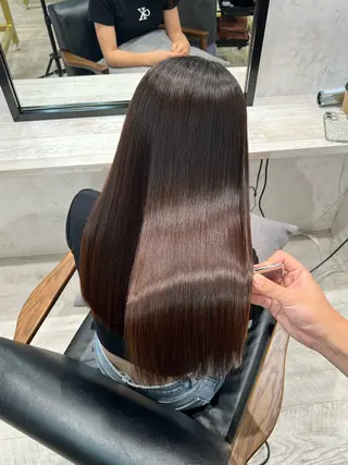ロング パーマ 髪質改善/ ハイトーン 中野亘稀のヘアスタイル