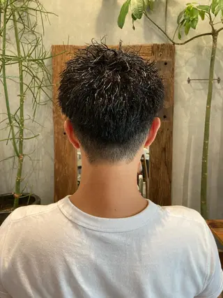 パーマ メンズ 大方 いくみのヘアスタイル