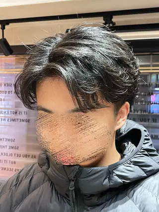 ミディアム メンズ 濵田 蘭のヘアスタイル