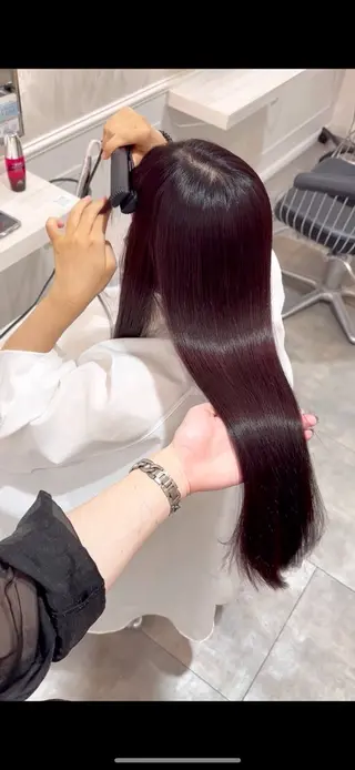カラー 艶カラー/ヘアセット /momo🎀のヘアスタイル