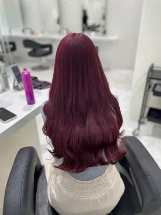 ロング カラー ヘアアレンジ ♥️暖色支持多数 ♥️銀座 mioのヘアスタイル