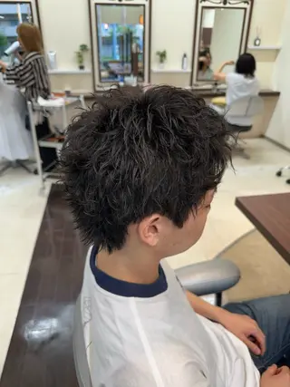 ショート カラー パーマ メンズ 成田No.1 メンズヘア/清和武虎のヘアスタイル