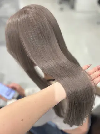 セミロング カラー 🤍ハイトーンカラ ー🤍/ここなのヘアスタイル