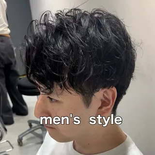 パーマ メンズ 曲がる縮毛矯正 バレイヤージュ森田のヘアスタイル