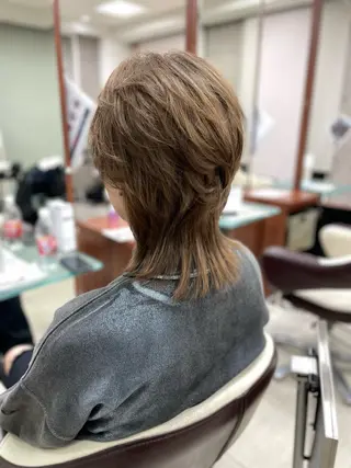 ミディアム カラー メンズ 牧野恭平 【★酸性縮毛矯正★】のヘアスタイル