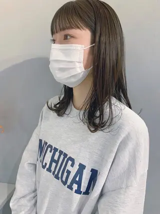 ロング カラー ボブパーマコテ巻き風 パーマNo1深江秀平のヘアスタイル