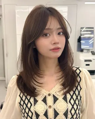 ミディアム カラー ヘアアレンジ 顔周り&ミディアム 特化/池袋/kokiのヘアスタイル