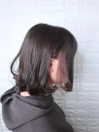 ミディアム カラー 髪質改善縮毛矯正 美容師✂️山崎竜二のヘアスタイル