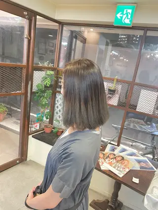 ミディアム カラー ウチダ ユウヤのヘアスタイル