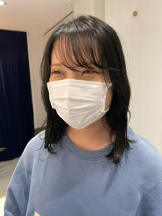 ミディアム カラー レイヤー♡ショート 石川優奈のヘアスタイル