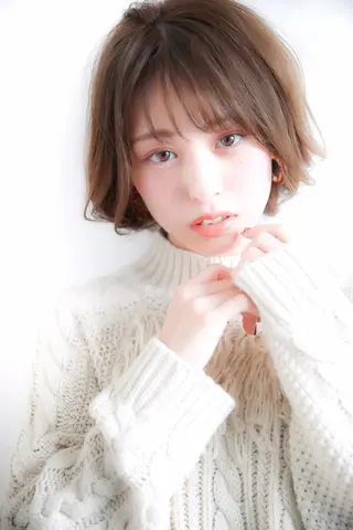 セミロング カラー マツエク・マツパ 横浜Bob美容師🤎 ERINAのヘアスタイル