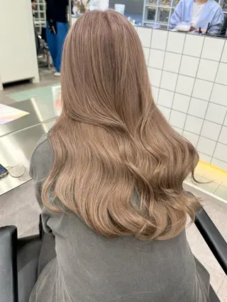 ロング カラー 似合わせ×ハイトーン ブリーチカラー/大雅のヘアスタイル