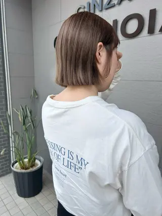 ショート カラー ご予約はインスタ のみ🌿@n7g10のヘアスタイル