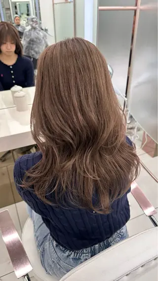 セミロング カラー ブリーチカラー COA YUZUのヘアスタイル