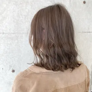 セミロング ダブルカラーベージュ 新潟/万代/髙橋魁真のヘアスタイル