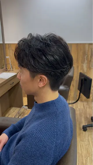 パーマ メンズ 鬼松沙弥 ❤︎メンズパーマのヘアスタイル