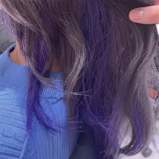 セミロング カラー ☁️ケアブリーチ¦ ウルフ¦Shioriのヘアスタイル