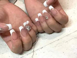 ネイル 韓国/ワンホン/長さ 出しつけ放題🎀のネイルデザイン