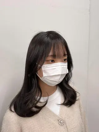 セミロング 🥀似合わせ🥀 柔らかカラー・タイトのヘアスタイル