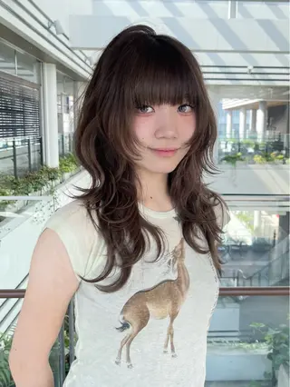 ロング 園田 渉 ◤SHIKIO◢のヘアスタイル