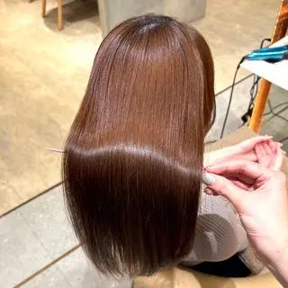 セミロング カラー 顔周りカット/透明感 カラー/ゆう🤎のヘアスタイル