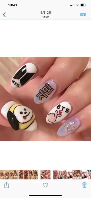 ネイル ネイルルームリッカ 𝐦𝐚𝐲𝐮のネイルデザイン