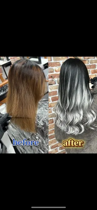 ロング カラー ギャルの革命児 秀斗のヘアスタイル