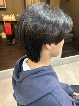 ミディアム パーマ メンズ 勝毛 広貴のヘアスタイル