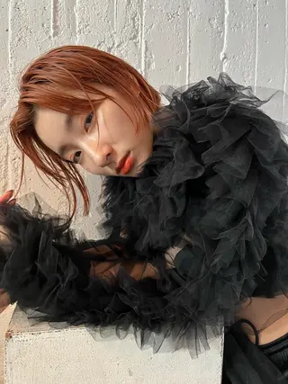 ショート カラー パーマ ヘアアレンジ くびれレイヤー/艶 カラー　MADOKAのヘアスタイル
