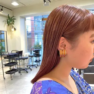 ミディアム カラー ヘアアレンジ 【ダメージレス施術】 【透明感】北村 拓也のヘアスタイル