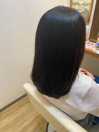 ミディアム カラー 武田 悠生乃のヘアスタイル